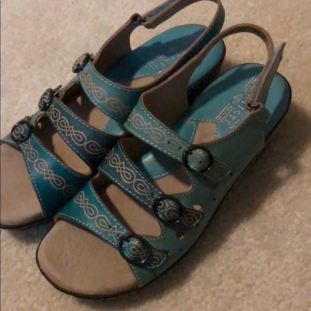 Spring Step wedge New leather Sandals